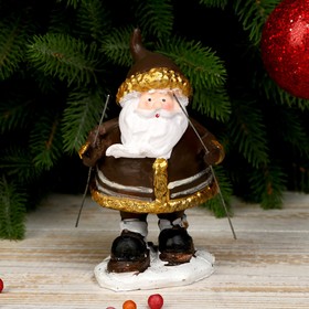 

Сувенир полистоун "Дед Мороз на лыжах" МИКС 13х7,5х7,5 см