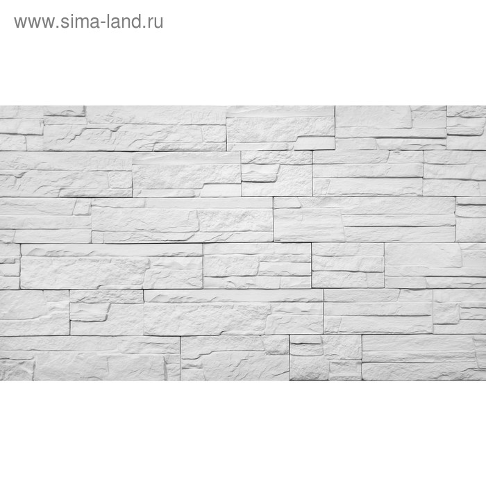 Гипсовая плитка «Мюнхен», 1,4 кв.м, цвет белый, 62 плитки