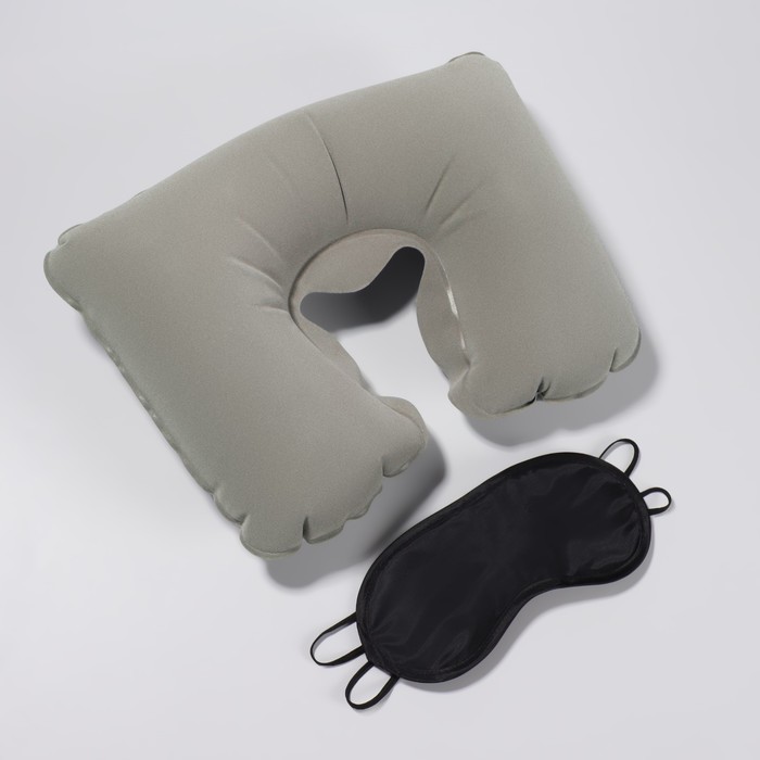 Набор путешественника: подушка для шеи, маска для сна 57634 подушка для шеи и маска для сна бордовая