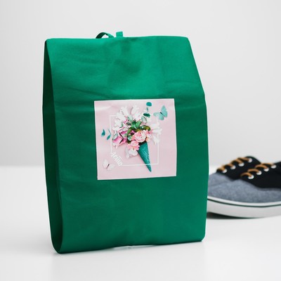 Мешок для обуви "Лето"  Зеленый