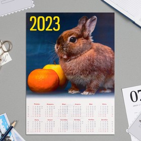 Календарь листовой А4 'Символ года - 2023 - 6' Ош