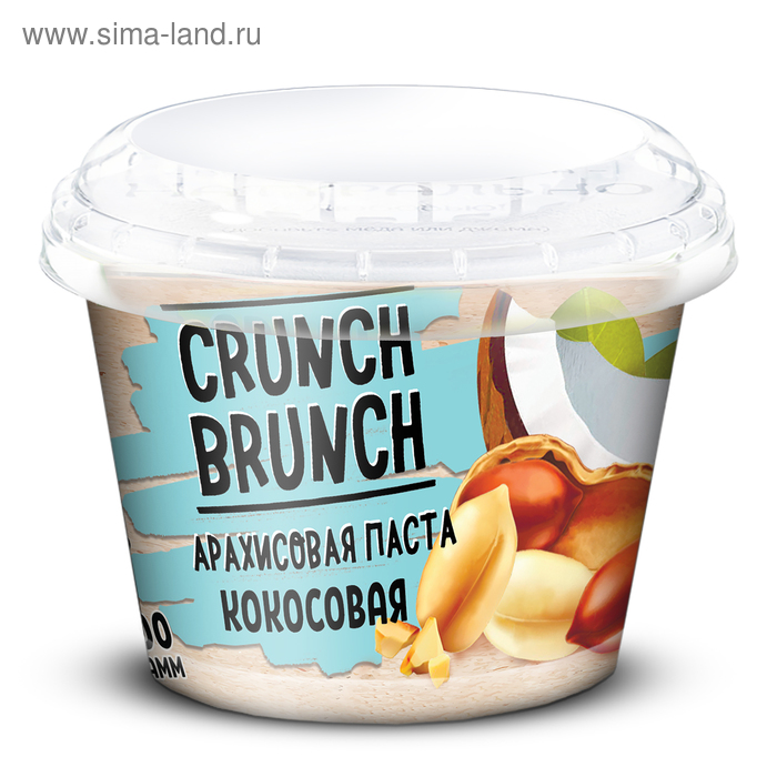 Арахисовая паста «СRUNCH-BRUNCH» Кокосовая 200г