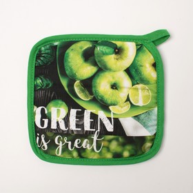 

Прихватка "GREEN" 19х19см,100% х/л, ватин 250г/м2