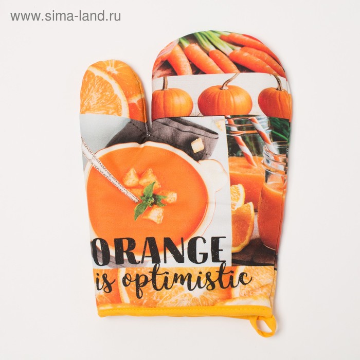 

Варежка-прихватка ORANGE 20х27см,100% х/л, ватин 250г/м2