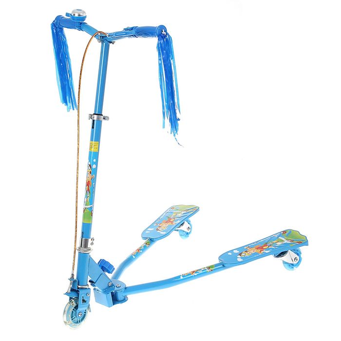 Самокат-тридер детский, цвет голубой