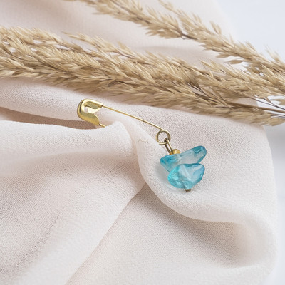 Булавка-оберег "Аквамарин" (фас 10шт)