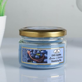 

Свеча ароматическая в банке "BLUEBERRY PIE", 8,5х6,5 см, 28 ч, 315 г