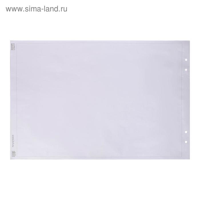 Блокнот для флипчарта, 20 листов, 66 х 99 см, «2х3», без линовки, 90 г/м2, белый