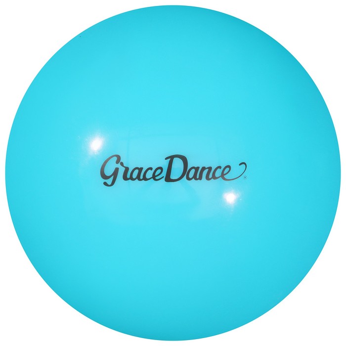 фото Мяч для художественной гимнастики 16,5 см, 280 г, цвет голубой grace dance