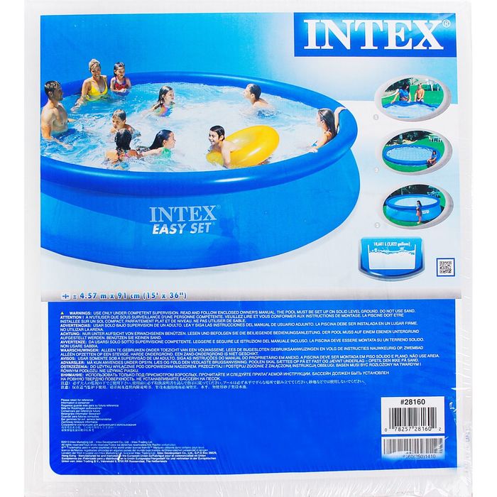 Бассейн надувной Easy Set, 457х91 см 28160 INTEX