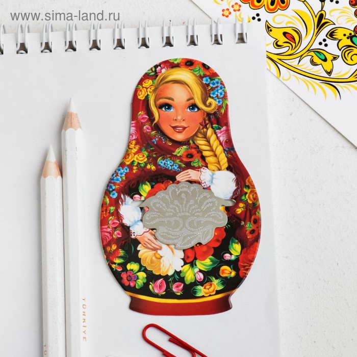 Закладка Russia in my heart, цветы