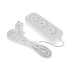 Удлинитель TUNDRA, 3 розетки, 5 м, 6 А, ШВВП 2х0.5, без з/к, ГОСТ