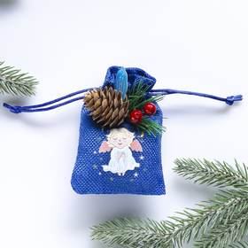 

Подвеска-мешочек на ёлку «Счастливого Рождества!»