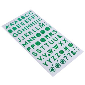 

Стикеры-алфавит Sticko "Green" 92 шт
