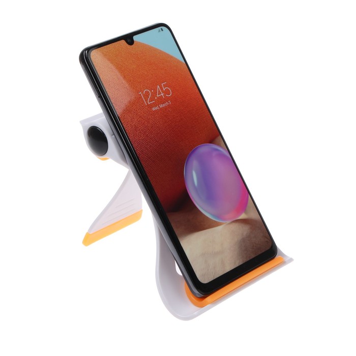 Подставка для телефона LuazON, складная, усиленная, регулируемая высота, оранжевая
