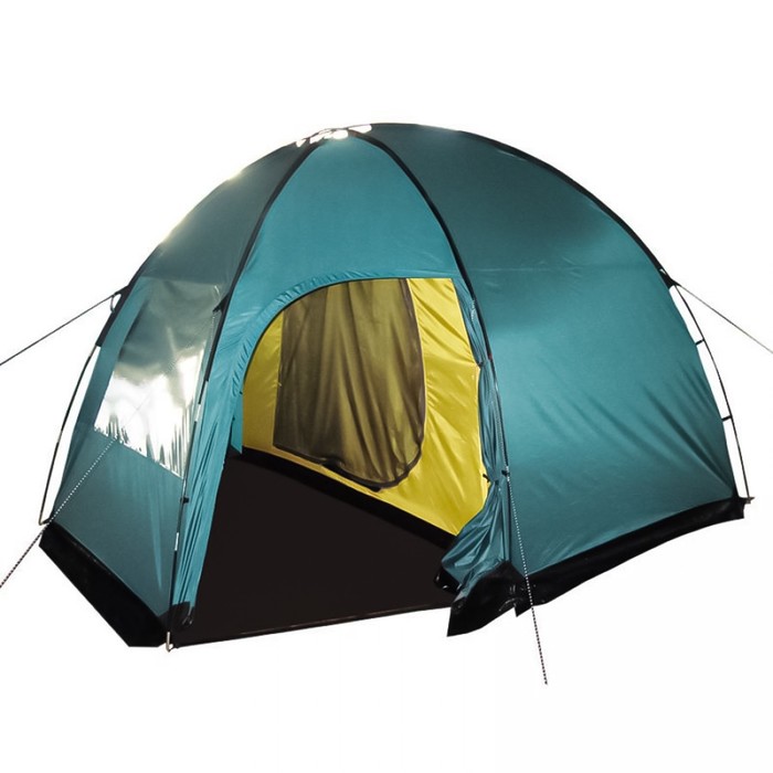 Палатка Bell 3 (V2), 325 х 240 х 205 см, цвет зелёный палатка nishe 3 v2 360 х 220 х 130 см цвет зелёный