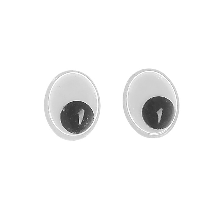 Глазки на клеевой основе, набор 334 шт, размер 1 шт: 0,8×1 см