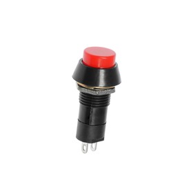 Кнопка-выключатель, 250 В, 1 А, ON-OFF, 2с, с фиксацией, красная Ош