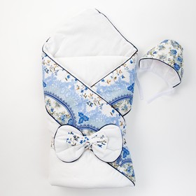 

Конверт на выписку, голубой, 3 предмета, сатин/поплин