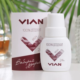 Натуральный концентрированный дезодорант Vian RICH, 50 мл Ош