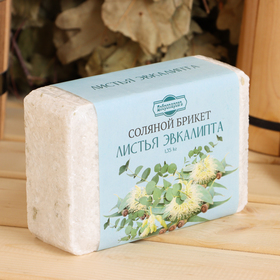Соляной брикет с листьями эвкалипта, 1,35 кг  'Добропаровъ' Ош