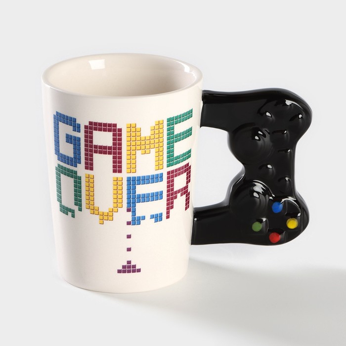 

Кружка керамическая Game Over, 400 мл, цвет белый