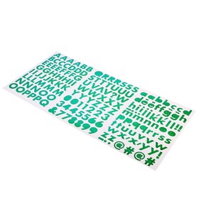 

Стикеры-алфавит Sticko "Green" 178 шт