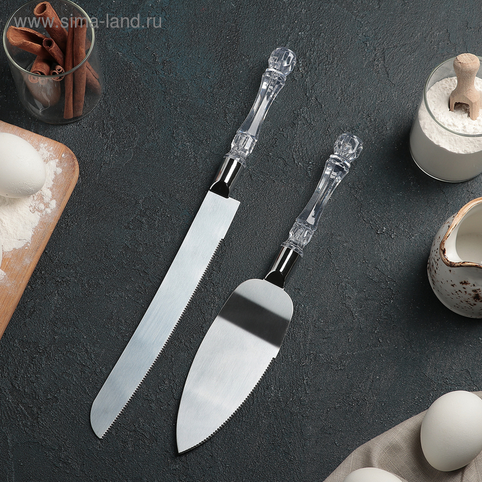 Набор кондитерский «Стиль», 2 предмета: лопатка 25 см, нож 31 см набор кондитерский стиль 2 предмета лопатка 25 см нож 31 см
