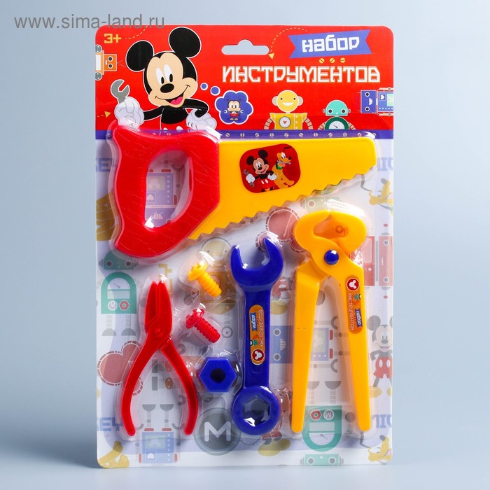 Набор инструментов «Mickey» Микки Маус, 7 предметов, цвет МИКС