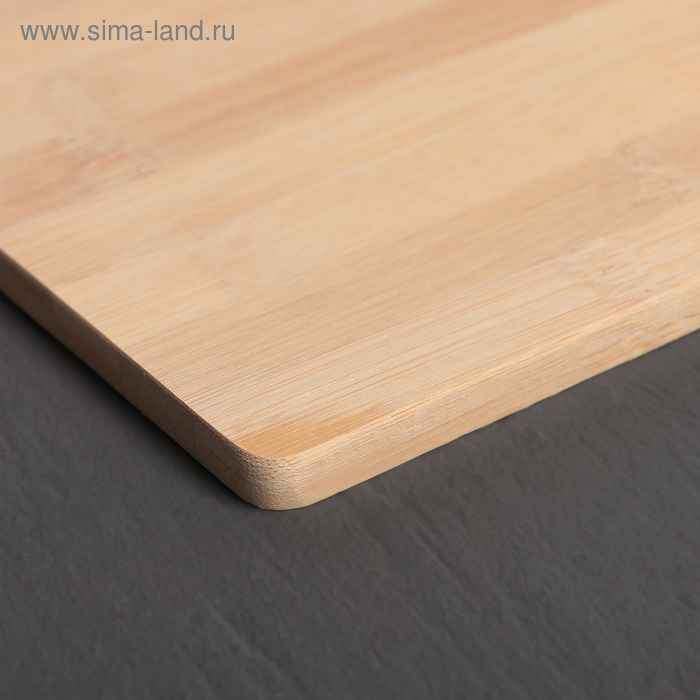 фото Доска разделочная доляна «марно», 28×18 см, бамбук