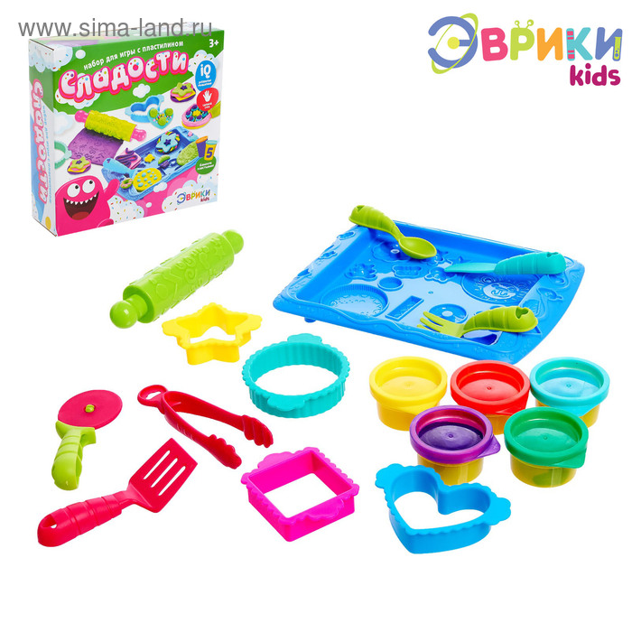 Набор для игры с пластилином «Сладости» набор для игры с пластилином эврики сладости