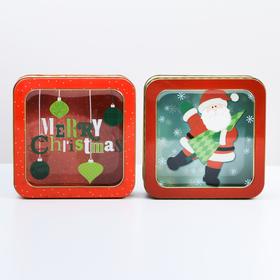 

Коробка подарочная жестяная «С Новым годом!», 15 × 15 × 6 см