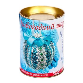

Шар новогодний из пайеток "Серебряный ", d= 7 см