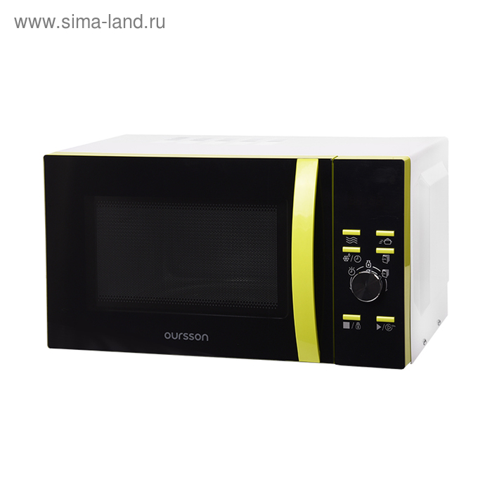 Микроволновая печь Oursson MD2351/GA, 1280 Вт, 23 л, 8 режимов, чёрно-зелёная
