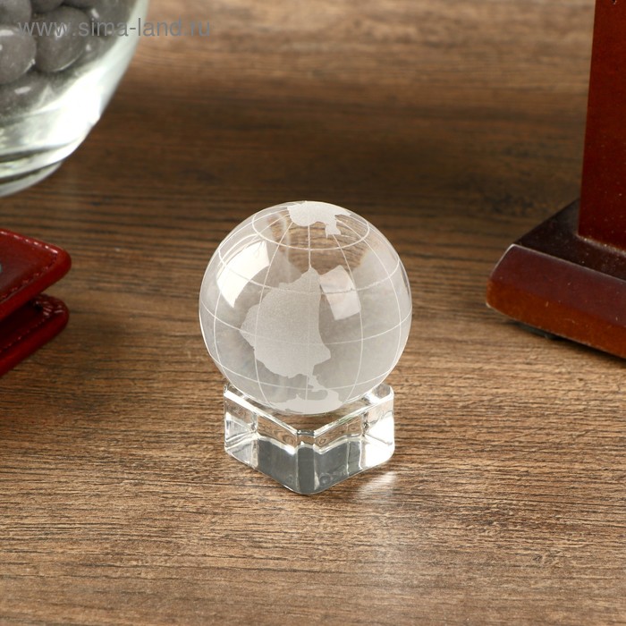Сувенир стекло Глобус на подставке 5,2х4х4 см сувенир глобус 4×4×6 см на подставке с кристаллами