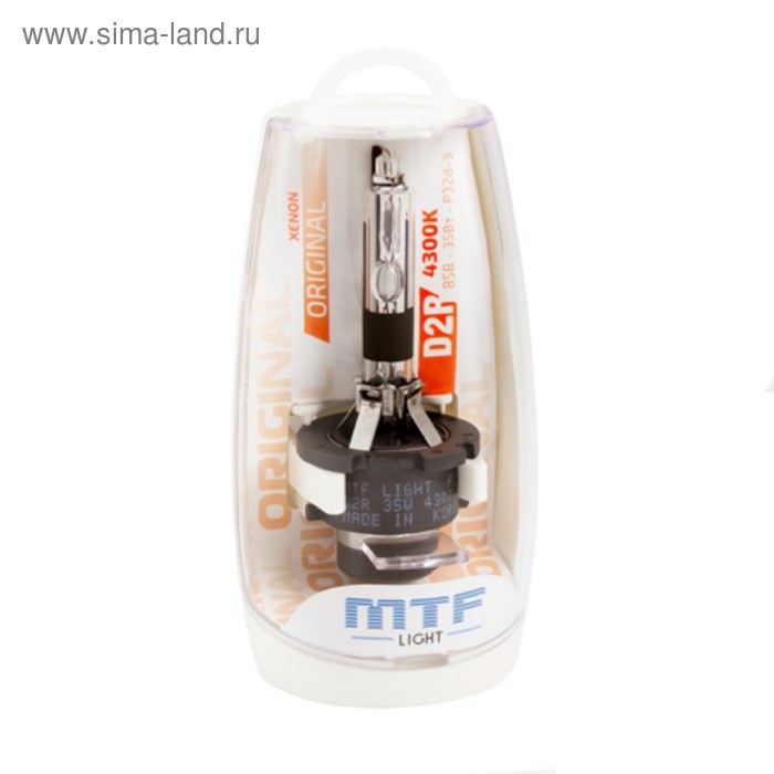 цена Ксеноновая лампа MTF Light ORIGINAL, D2R, 12 В, 35 Вт, 4300К