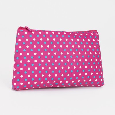 Косметичка простая, отдел на молнии, цвет малиновый