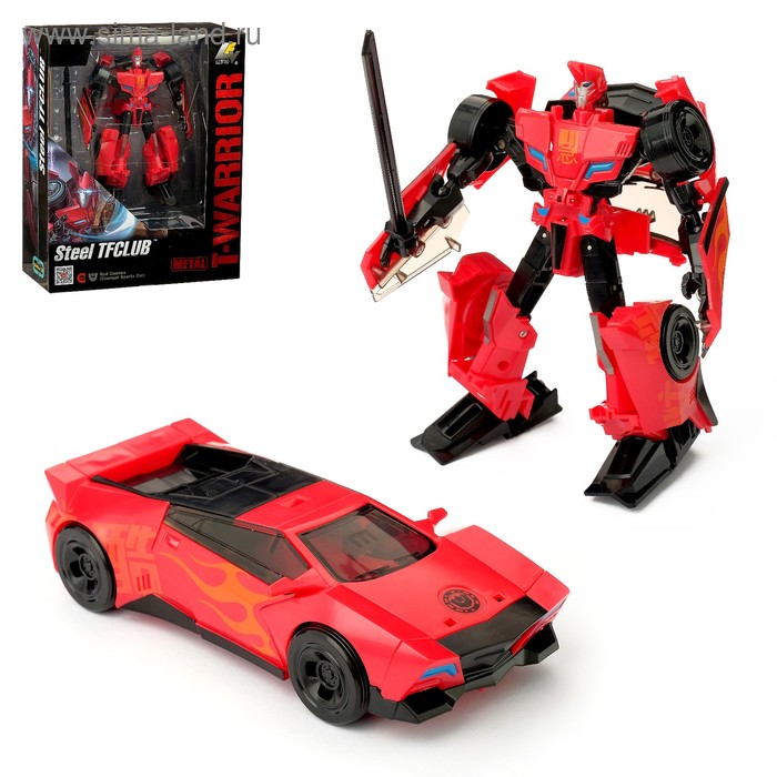 Робот «Спорткар», трансформируется, с элементами из металла