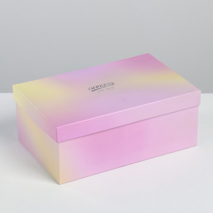 Коробка прямоугольная «Нежность», 24 × 15.5 × 9.5 см