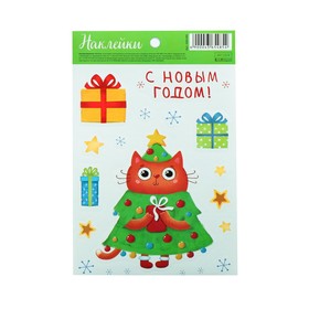 

Бумажные наклейки «Пушистая ёлочка», 14 × 21 см
