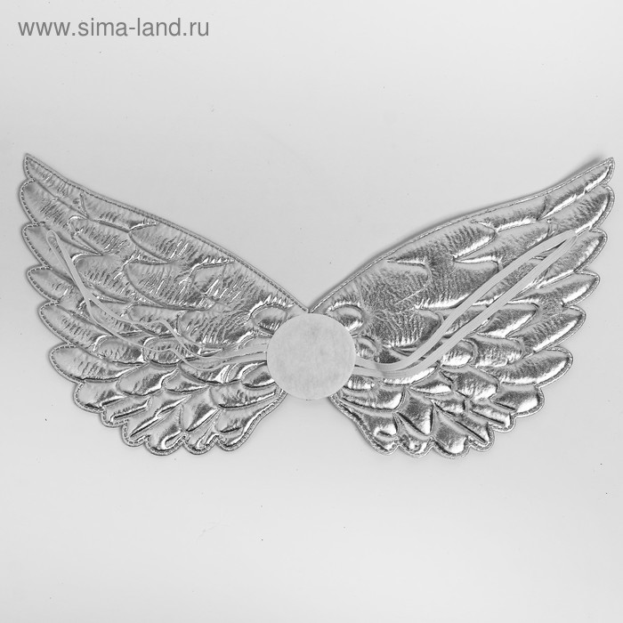фото Карнавальные крылья «ангелочек», для детей, цвет серебристый страна карнавалия