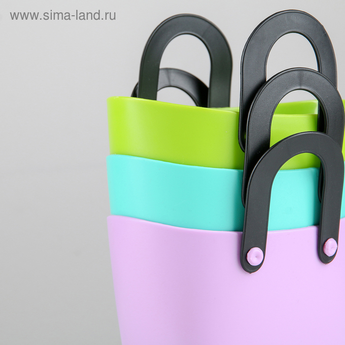 фото Корзина для хранения «сумочка», 12×7,5×9 см, цвет микс