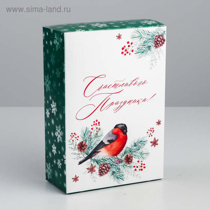 

Коробка складная «Счастливого праздника», 16 × 23 × 7.5 см