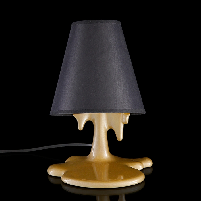 Лампа настольная "Расплавленное золото"