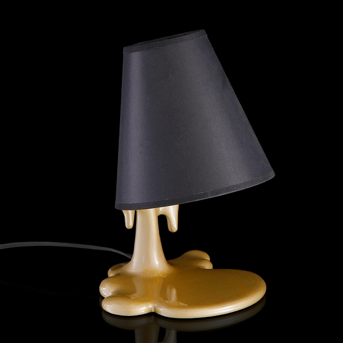 Лампа настольная "Расплавленное золото"