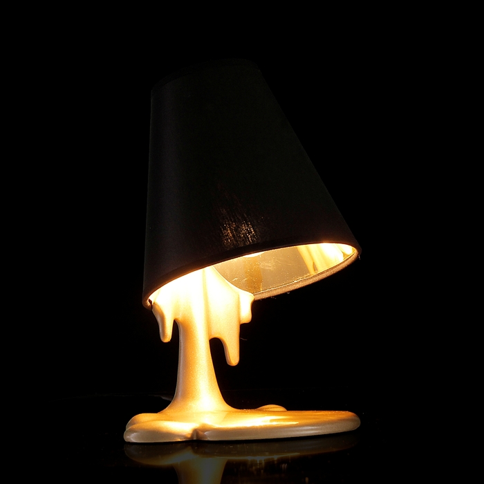 Лампа настольная "Расплавленное золото"