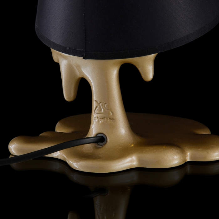 Лампа настольная "Расплавленное золото"