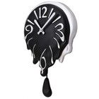 Часы настенные "Падающая капля" черные, 23 × 5 × 36 см - Фото 1
