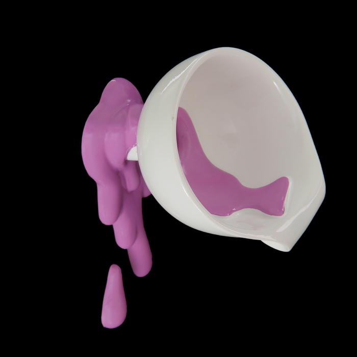 фото Вешалка "воронка с фиолетовой краской", 10 × 11 × 16 см antartidee