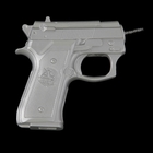 Вешалка "Пистолет", цвет хром, 4 × 15 × 13 см - Фото 2